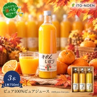 【よりどり選べるギフト】100%ピュアジュース750ml(みかんジュース他14種)×3本セット