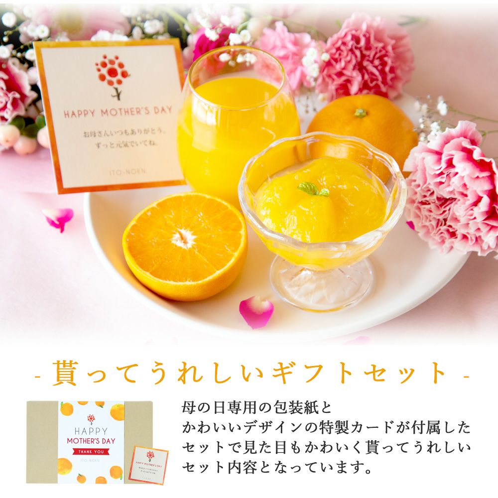 【母の日ギフト】【 ギフト人気No.1 】バラエティセット V-113 100%ピュアジュース180ml×5本・ジュレ4個 (みかんジュース他バラエティセット)