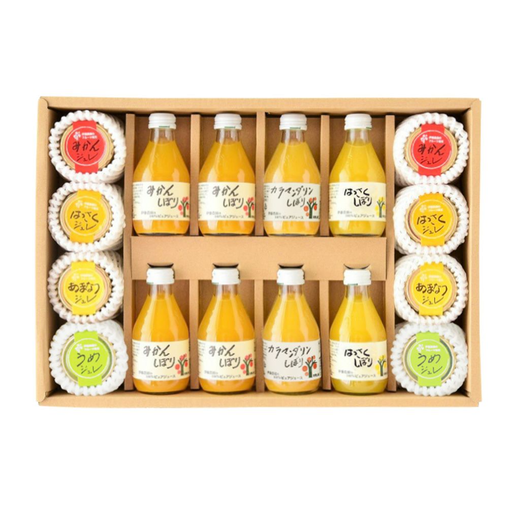 みかんジュース180ml＆みかんゼリー90gセット V-045 (バラエティセット