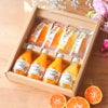 【父の日オリジナル包装】バラエティセット(100%ピュアジュース180ml×4本・寒天ゼリードリンクタイプ×4個) (みかんジュース・ゼリーセット)