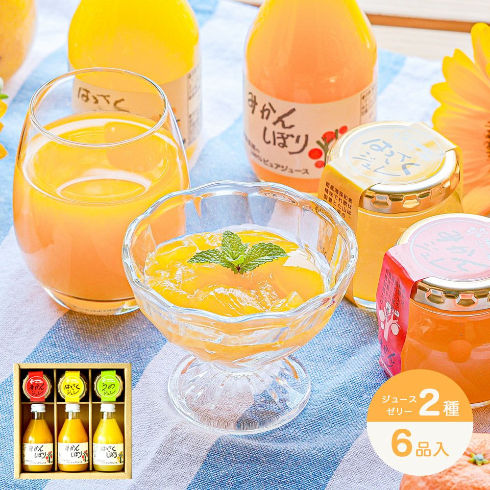 春のギフト特集】みかんジュース180ml＆みかんゼリー90gセット v-082