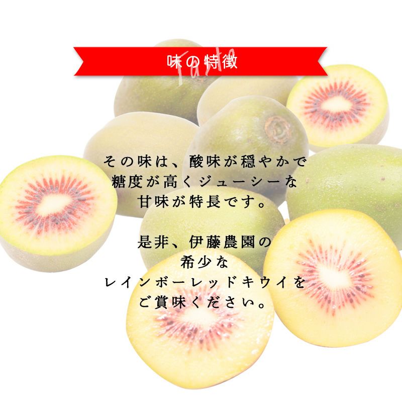 家庭用(訳あり品)キウイ［レインボーレッド］ミックスサイズ1kg