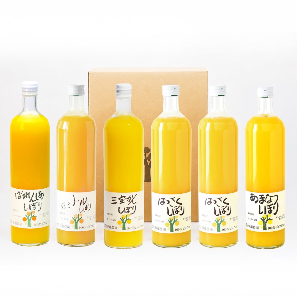 100%ピュアジュース750ml 6本セット さっぱりコース